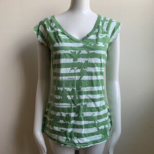 Billabong surf BLUE CRUSH era Vintage RARE Green striped t-shirt top